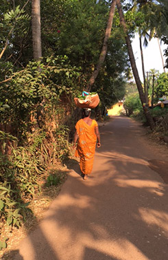 Lady in India